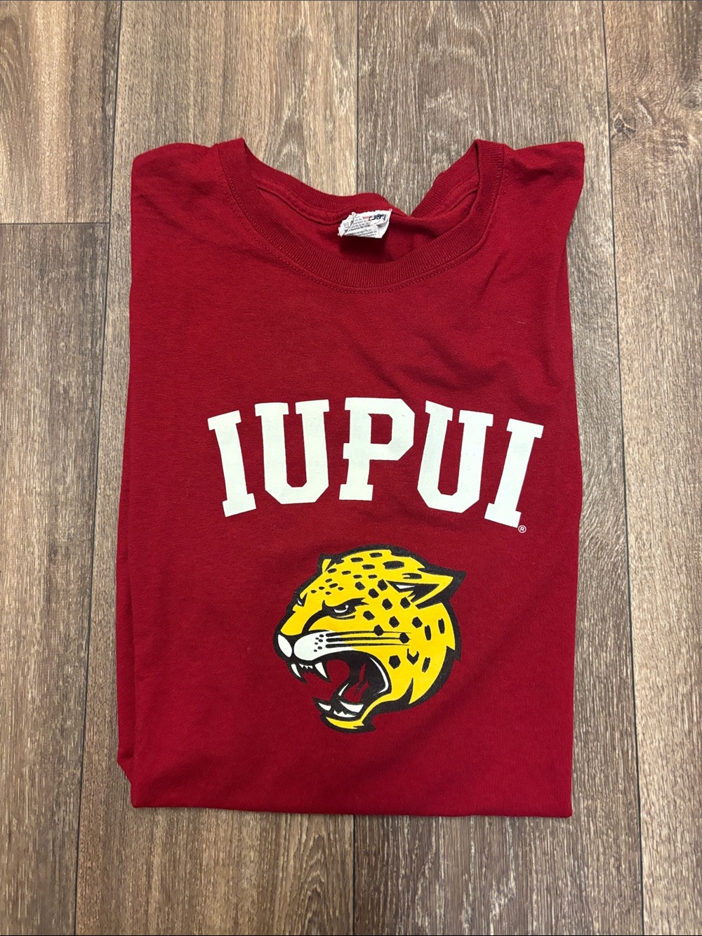 Jerzees Men's T-Shirt with IUPUI Jaguar Logo